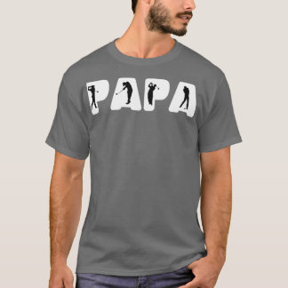 Camiseta Golfe Papa Golfista Presente Para Dia de os pais