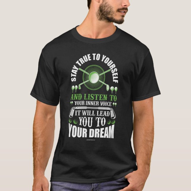 Camiseta Golfe Permaneça Fiel a Si 1 (Frente)