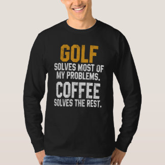 Camiseta Golfe Resolve Meus Problemas Café   Golfe Buraco P