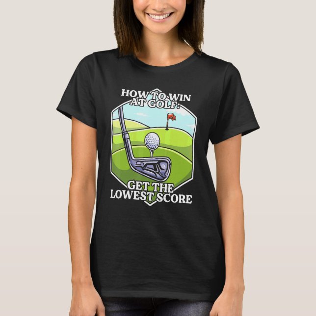 Camiseta Golfe Sarcástico Inspirou Golfe Sarcasmo Relaciona (Frente)
