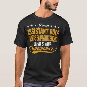 Camiseta Golfe Superintendente do Curso Assistente 