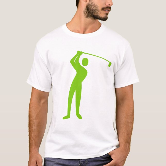 Camiseta Golfe - Verde marciano (Frente)