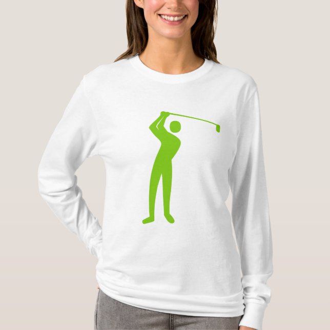 Camiseta Golfe - Verde marciano (Frente)