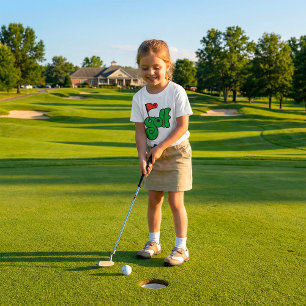 Camiseta Golfe Wang Verde e Vermelho Vibrantes