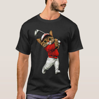 Camiseta Golfeiro de Gato Manga Longa