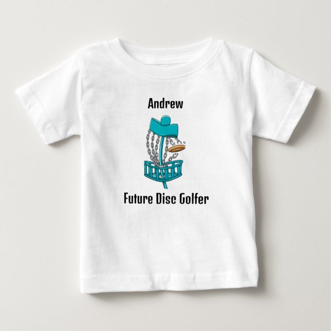 Camiseta Golfer de Disco Futuro Personalizado (Frente)