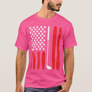 Camiseta Golfer EUA Flag Golf Club