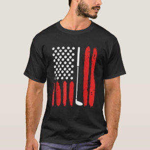 Camiseta Golfer EUA Flag Golf Club