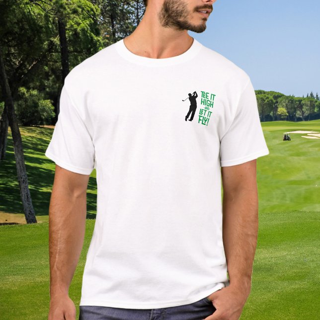 Camiseta Golfer Golf Humor Engraçado Citação de Esportes Ne (Golfer Golf Humor Funny Sports Quote Black Green T-Shirt)