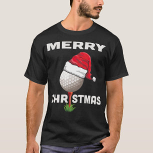 Camiseta Golfer Holiday Golf Ball de Natal Engraçado