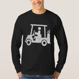 Camiseta Golfer segurando Cerveja Engraçado Golfe Ouvindo P