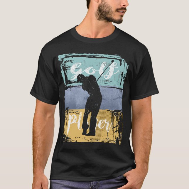 Camiseta Golfer Vintage Estilo Retro Golf (Frente)