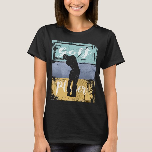 Camiseta Golfer Vintage Estilo Retro Golf (Frente)