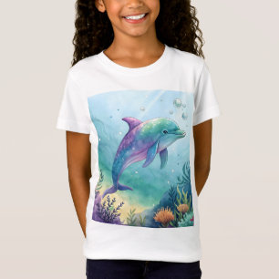 Camiseta Golfim pintado com aquarela