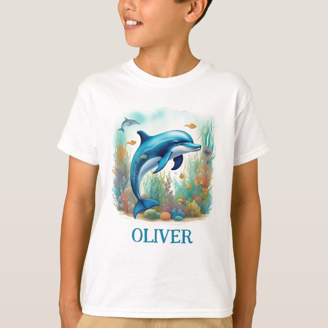 Camiseta Golfimhinho Personalizado em Aquarela (Frente)