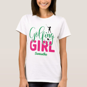 Camiseta Golfing com nome editável