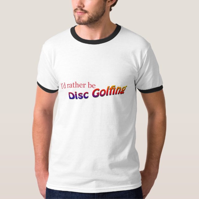 Camiseta golfing do disco (Frente)
