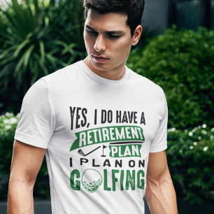 Camiseta Golfing do plano de aposentação