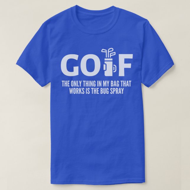 CAMISETA GOLFING ENGRAÇADO (Frente do Design)