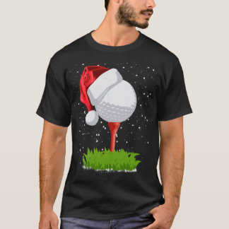 Camiseta Golfing Santa Hat Golf Ball Gift Para Hob