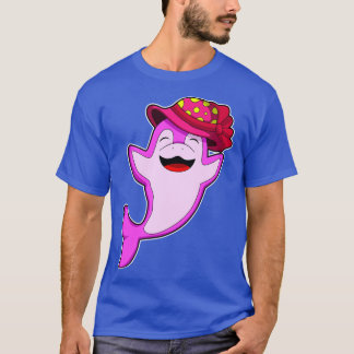 Camiseta Golfinho com chapéu vermelho