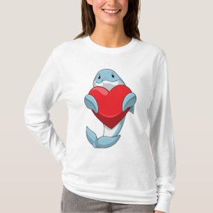 Camiseta Golfinho com Coração
