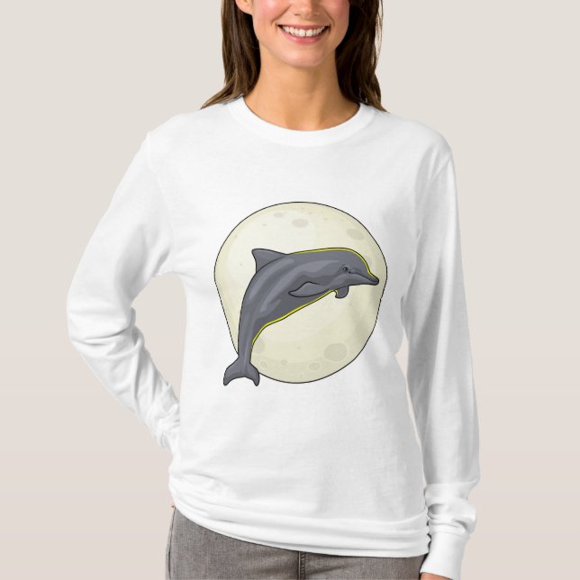 Camiseta Golfinho com Lua (Frente)