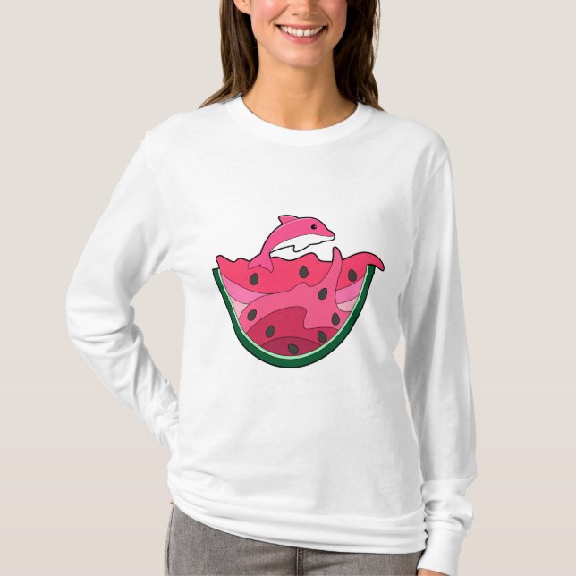 Camiseta Golfinho com melancia (Frente)