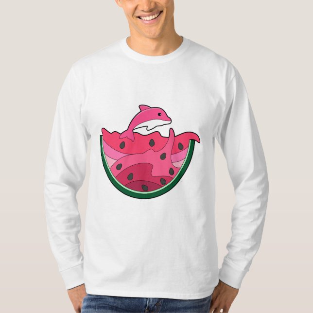 Camiseta Golfinho com melancia (Frente)