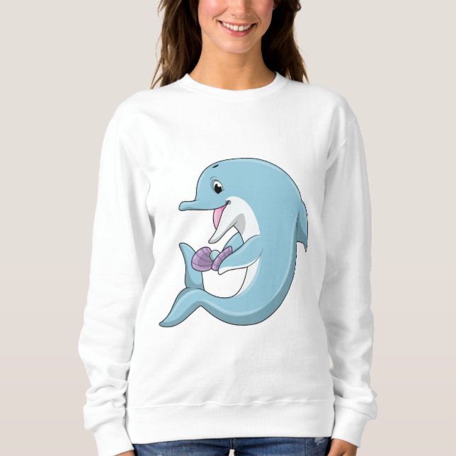 Camiseta Golfinho com Pérola (Frente)