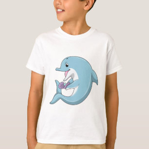 Camiseta Golfinho com Pérola