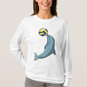 Camiseta Golfinho com voleibol