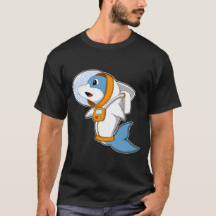 Camiseta Golfinho como astronauta com fantasia