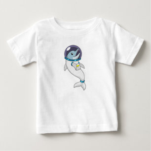 Camiseta Golfinho como astronauta na fantasia