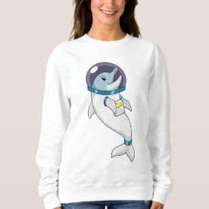 Camiseta Golfinho como astronauta na fantasia