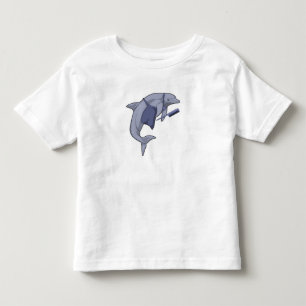Camiseta Golfinho como cabeleireiro com Comb