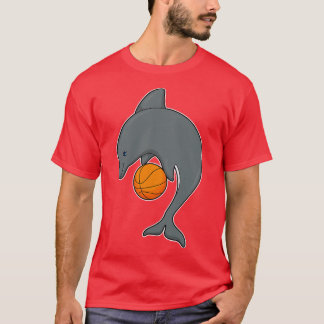 Camiseta Golfinho como jogador de basquetebol