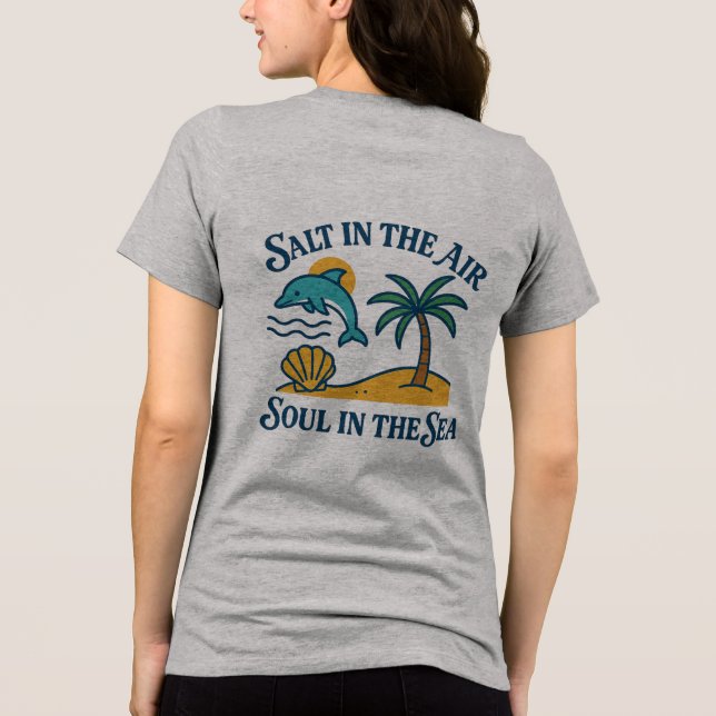 Camiseta Golfinho de Sal e Alma (Verso)