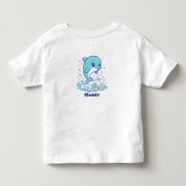 Camiseta Golfinho de Splash de Bolha Personalizado Animal M