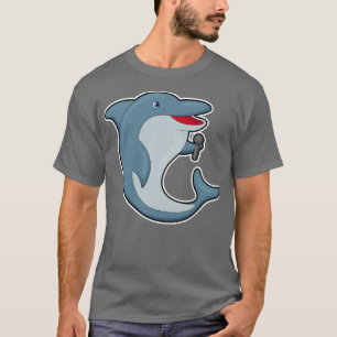 Camiseta Golfinho em Canto com Microfone