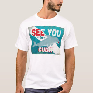 Camiseta Golfinho em Cuba - Viagens vintage Retroativa