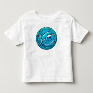 Camiseta Golfinho estilizado nadando