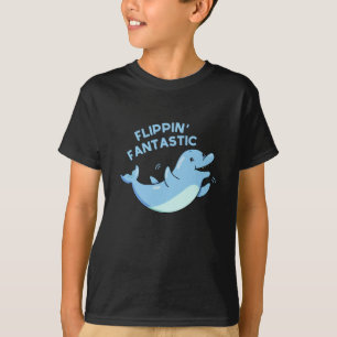 Camiseta Golfinho Fantástico Engraçado Pun Dark BG