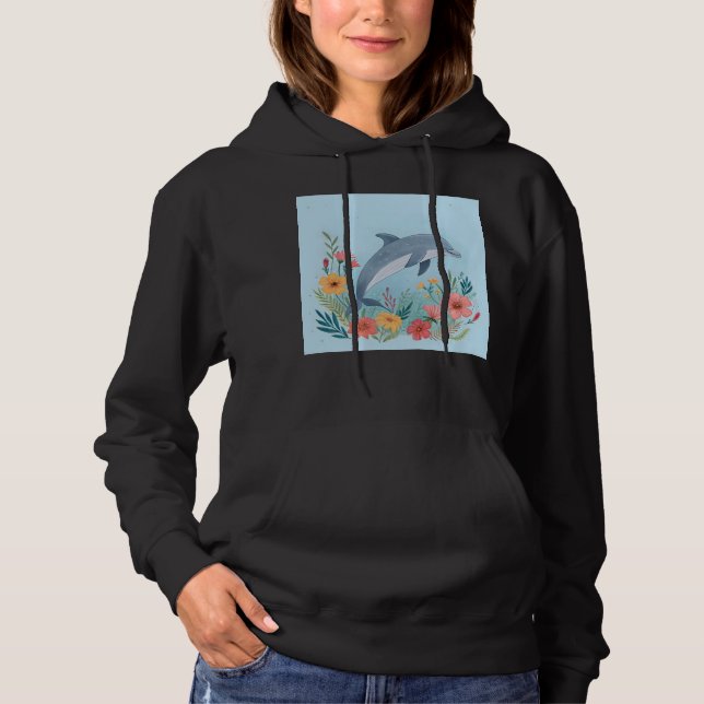 Camiseta Golfinho Floral (Frente)