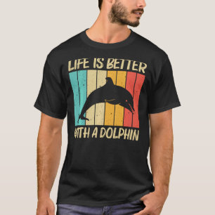 Camiseta Golfinho legal Para Homens Golfinhos Beluga Baleia