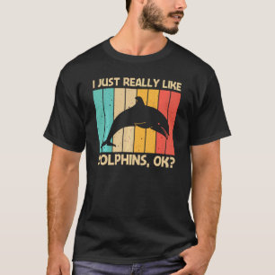 Camiseta Golfinho legal Para Homens Golfinhos Beluga Baleia