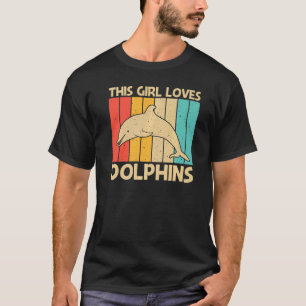 Camiseta Golfinho legal Para Meninas Mamãe Oceano Golfinho 
