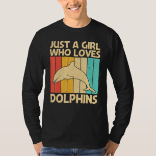 Camiseta Golfinho legal Para Meninas Mamãe Oceano Golfinho 