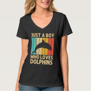 Camiseta Golfinho legal Para Meninos Golfinhos Beluga Balei
