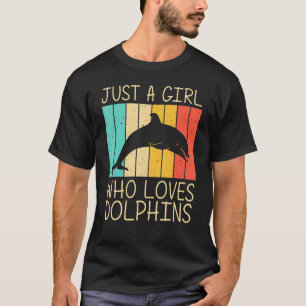 Camiseta Golfinho legal Para Raparigas Golfinhos Beluga Bal